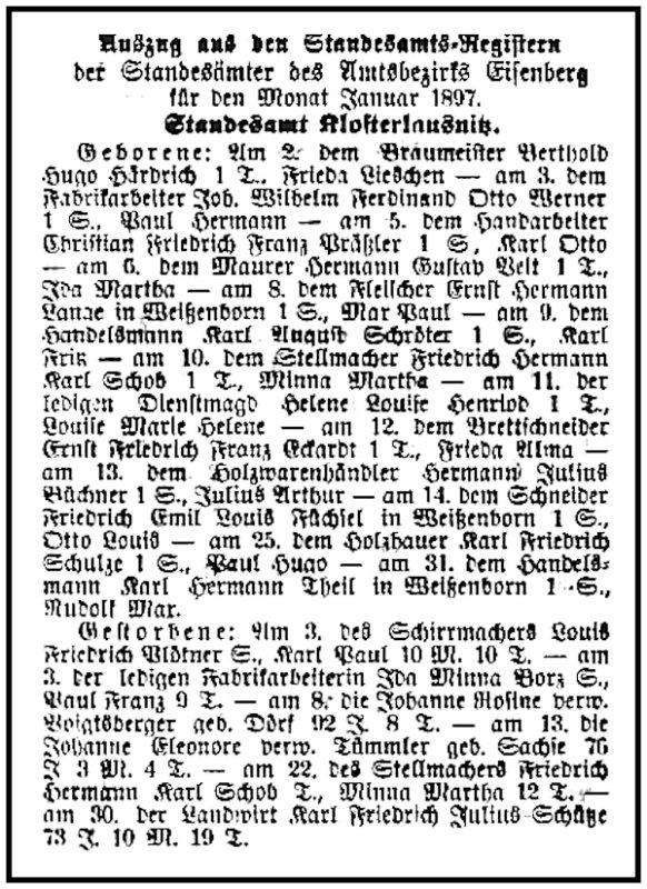 1897-02-11 Kl Standesamtsregister